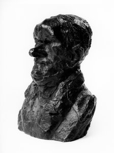 Náklad bust „Celebrites du Juste Milieu“ „“ Karikatura od Auguste Gannerona (1792-1847), zástupce a průmyslníka. Plachý.““ Socha Honore Daumiera (1808-1879) 19. století. Inv L 48,4 Rozměr v cm V 18 x L 13 Musee des Beaux Arts, Palais Long od Honoré Daumier