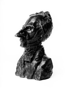 Busty karikatury „Celebrites du Juste Milieu“ od Jacquese Lefevre (1773-1856), zástupce a bankéře od Honoré Daumier
