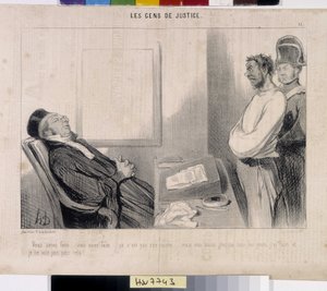 Lidé spravedlnosti. Kreslený film Honore Daumier (1808-1879), 37,5x28. Výňatek z novin Le”” Charivari””, Musee des Beaux Arts, Palais Longchamp, Marseille. od Honoré Daumier