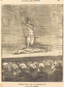 Bordeaux Theatre - hrajeme tragédii od Honoré Daumier