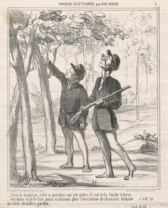 Tady se posadil vrabec od Honoré Daumier