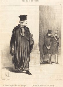 Tady, možná praxe od Honoré Daumier