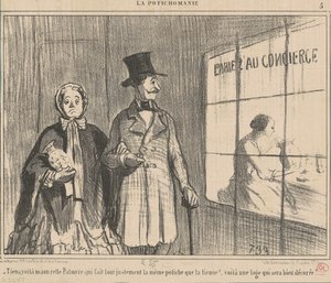 Tady, tady dělá mamzelle palmyre... od Honoré Daumier