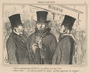 Všichni podnikatelé to milují... od Honoré Daumier