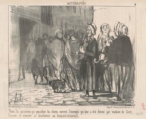 Všichni Pařížané, kteří vlastní psy... od Honoré Daumier