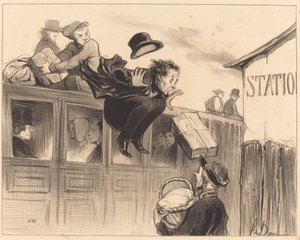 Třicet sekund stanice od Honoré Daumier