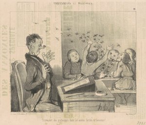 Smutný osud učitelů... od Honoré Daumier
