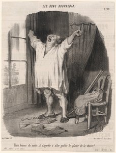 Tři hodiny ráno... od Honoré Daumier