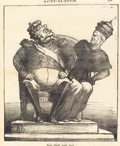 Příliš úzký pro dva od Honoré Daumier