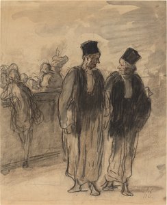 Dva právníci od Honoré Daumier