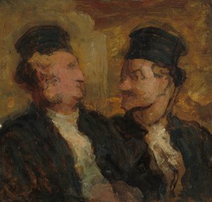 Dva právníci, c. 1860. od Honoré Daumier