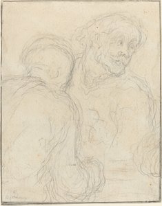 Dva muži od Honoré Daumier