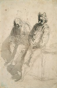 Dva Saltimbanques od Honoré Daumier