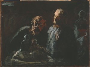 Dva sochaři od Honoré Daumier