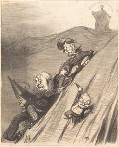 Nebezpečná cesta od Honoré Daumier
