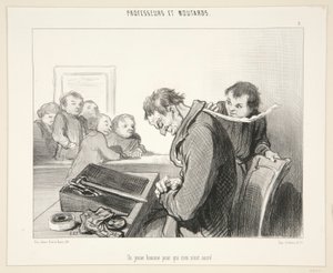 Mladý muž, pro kterého nic od Honoré Daumier