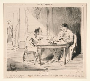 Pěkná hříčka. Máte šestku, generále? od Honoré Daumier