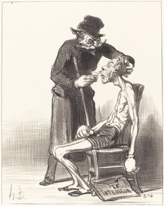 Nešťastný zápasník od Honoré Daumier