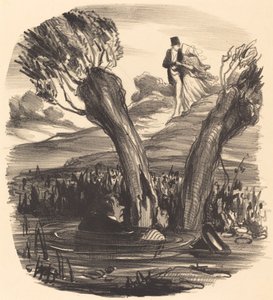 Manžel spálený ohněm žárlivosti od Honoré Daumier