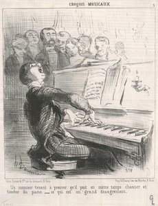 Gentleman, který chce dokázat, že umí... od Honoré Daumier