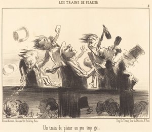 Vlak potěšení, který je trochu moc veselý od Honoré Daumier