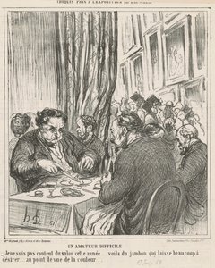 Obtížný amatér od Honoré Daumier