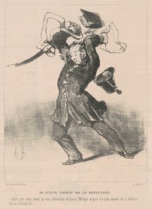 Občan podrážděný buvoly od Honoré Daumier