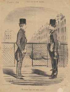 Muž ve svých malých botách od Honoré Daumier