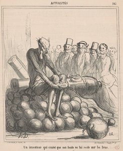 Vynálezce, který se bojí, že jeho fond zůstane... od Honoré Daumier