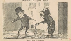 Mrazivý den od Honoré Daumier