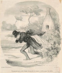 Gentleman, který chtěl studovat... zvyky... včel od Honoré Daumier