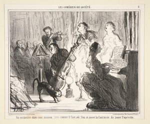 Orchestr v domě od Honoré Daumier