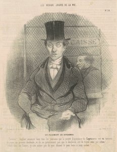 Výplata dividendy od Honoré Daumier
