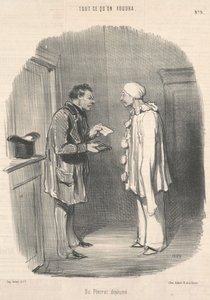 Pierrot bez peří od Honoré Daumier