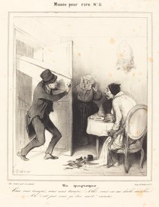 Nedorozumění - Mýlíte se... jděte... do pekla... od Honoré Daumier
