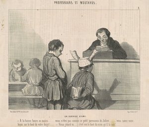 Přátelská služba od Honoré Daumier