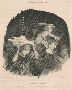 Noc státního svátku od Honoré Daumier