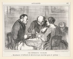 Kulinářský zážitek: Rozhodně, koňský steak č od Honoré Daumier