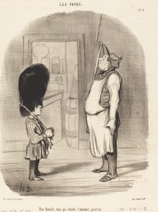 Rodina, kde sídlí válečnický instinkt od Honoré Daumier