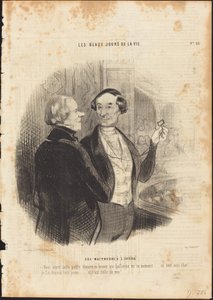 Paní v Opeře od Honoré Daumier