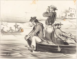 Setkání na otevřené vodě od Honoré Daumier