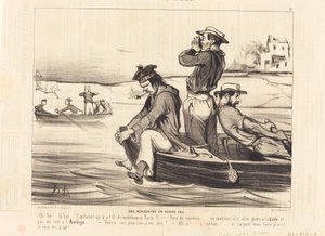 Setkání na otevřené vodě od Honoré Daumier