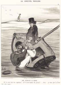 Vzpoura na palubě od Honoré Daumier