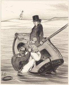 Vzpoura na palubě od Honoré Daumier