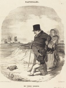 Hrozné setkání od Honoré Daumier