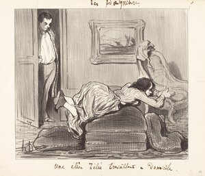 Elè...horlivý pracující z domova od Honoré Daumier