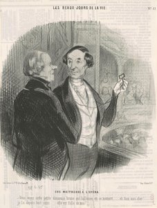 Milenka v opeře od Honoré Daumier