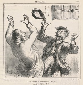 Večer radosti v Clichy od Honoré Daumier