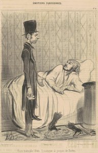 Ranní návštěva věřitele od Honoré Daumier