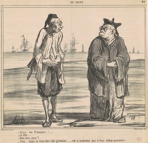 Tady jsou Francouzi! ...já dcera... od Honoré Daumier